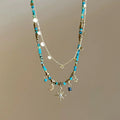 Colar Boho  com Pedra Natural